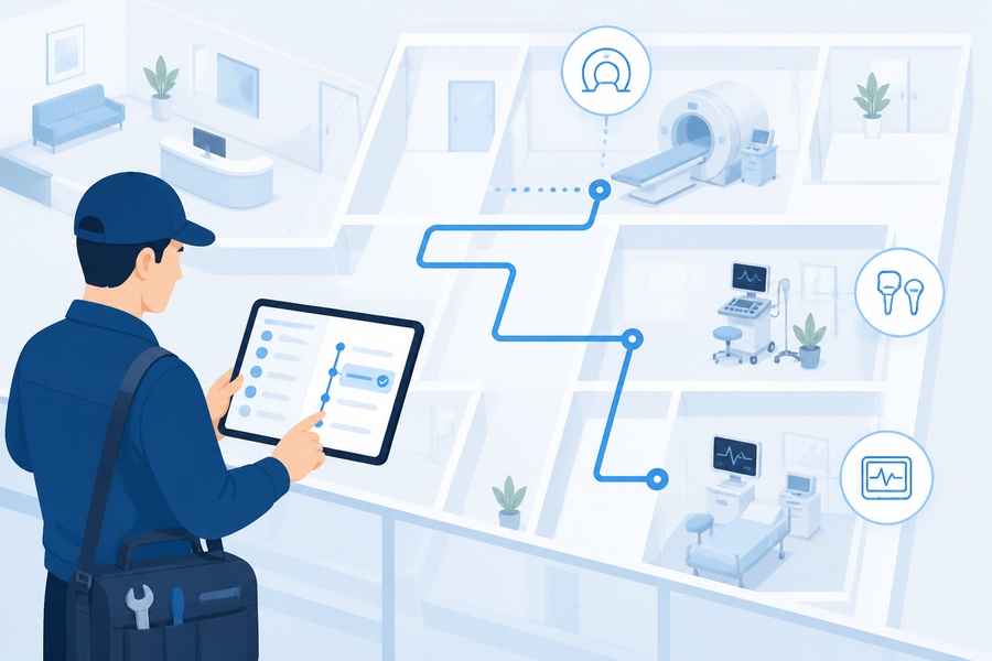 CRM для сервиса по ремонту техники: автоматизация плановых выездов инженеров в медучреждения