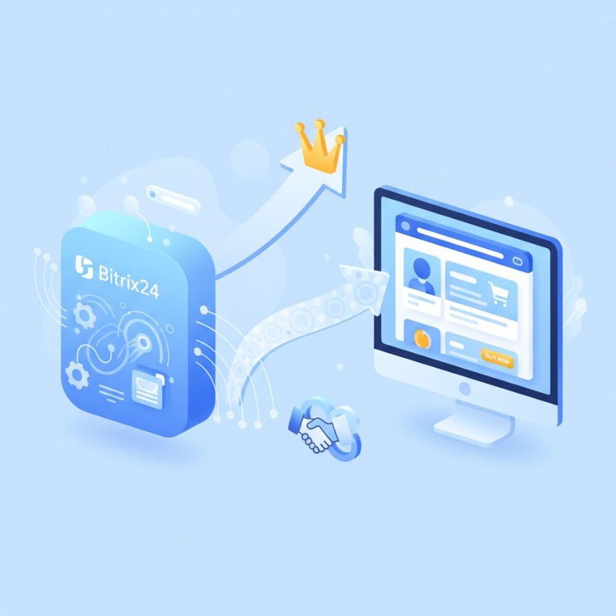 Битрикс24 + продающий сайт: идеальная система продаж услуг и товаров для B2B компаний