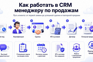 Как работать в CRM менеджеру по продажам: от лида до сделки